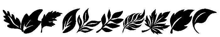 Blooming flowers Sticking Font OTHER CHARS