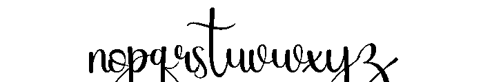Bloomstone Font LOWERCASE