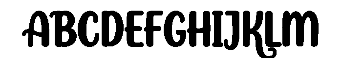 Bloomsy Font UPPERCASE