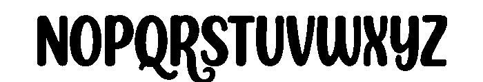 Bloomsy Font UPPERCASE