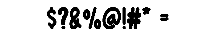 Bloomy Fluff Regular Font OTHER CHARS