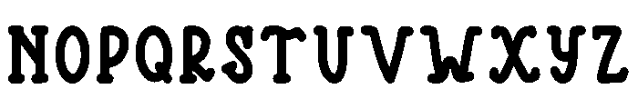 Bloomy Fluff Regular Font UPPERCASE