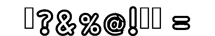 Bloop Line Regular Font OTHER CHARS