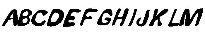 Bloopi Italic Font UPPERCASE