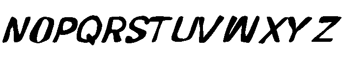 Bloopi Italic Font UPPERCASE