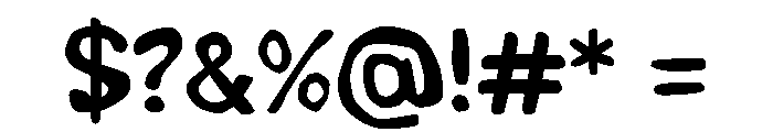 Bloopi Regular Font OTHER CHARS