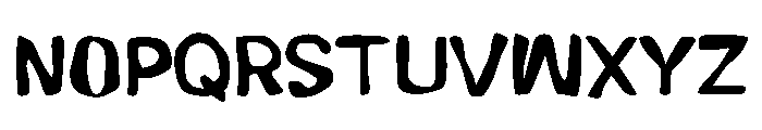Bloopi Regular Font UPPERCASE