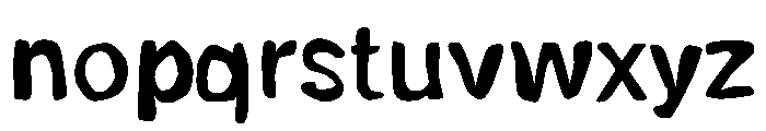 Bloopi Regular Font LOWERCASE