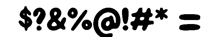 Bloopie Regular Font OTHER CHARS