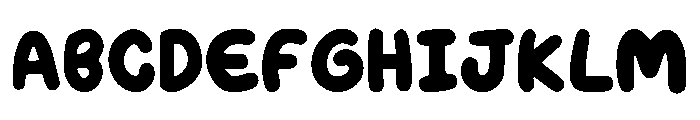 Bloopie Regular Font UPPERCASE