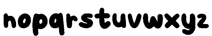 Bloopie Regular Font LOWERCASE