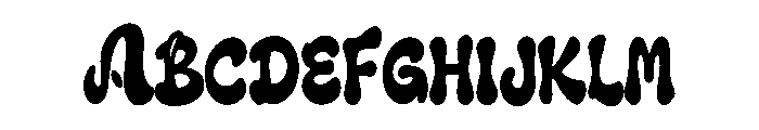 Bloopsy Font UPPERCASE