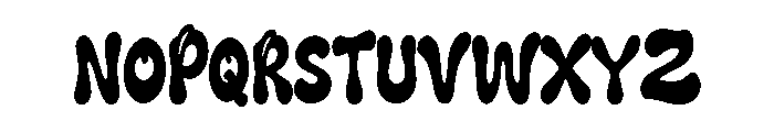 Bloopsy Font UPPERCASE