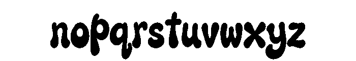 Bloopsy Font LOWERCASE