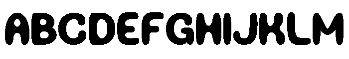 Bloppy Regular Font UPPERCASE