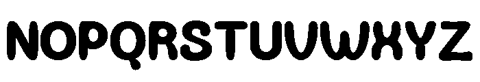 Bloppy Regular Font UPPERCASE