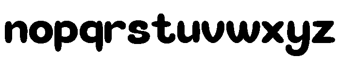 Bloppy Regular Font LOWERCASE