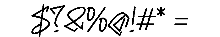 Bloqk Raw Regular Font OTHER CHARS