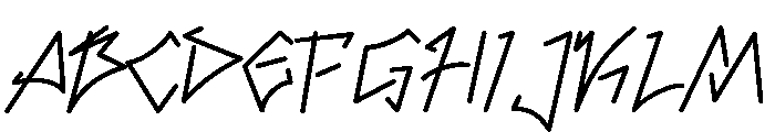 Bloqk Raw Regular Font UPPERCASE