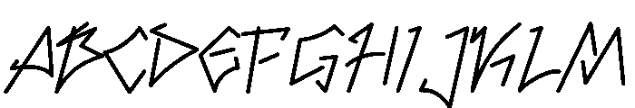 BloqkRaw-Regular Font UPPERCASE