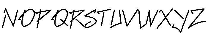 BloqkRaw-Regular Font UPPERCASE
