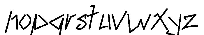 BloqkRaw-Regular Font LOWERCASE