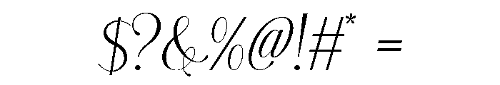 Blorivelle Regular Font OTHER CHARS