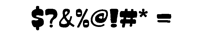 Blorpie Regular Font OTHER CHARS
