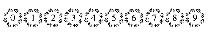 Blossom Monogram Font OTHER CHARS