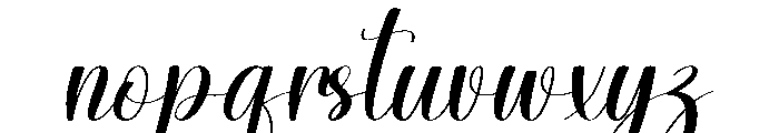 Blossom Sostime Font LOWERCASE