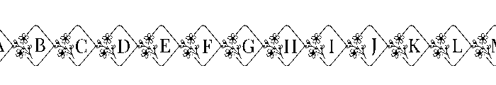 BlossomFloralMonogramSuse-Reg Font UPPERCASE
