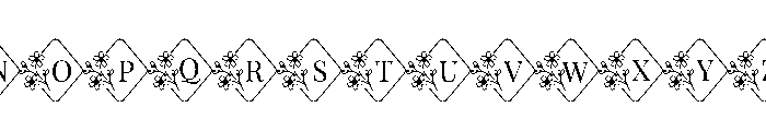 BlossomFloralMonogramSuse-Reg Font UPPERCASE