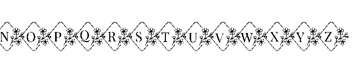 BlossomFloralMonogramSuse-Reg Font LOWERCASE