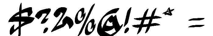 BloyZi Font OTHER CHARS