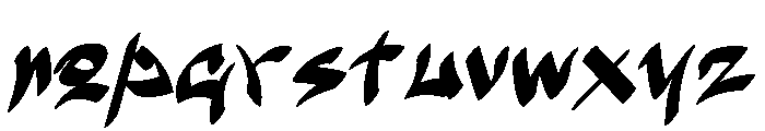 BloyZi Font LOWERCASE