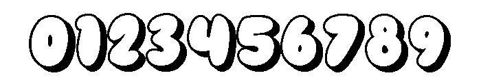 Blubero - Shadow Font OTHER CHARS