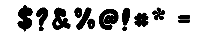 Blubero Font OTHER CHARS