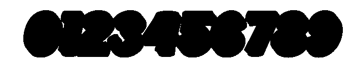 Blubly Extrude Slant Regular Font OTHER CHARS