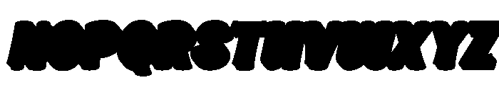 Blubly Extrude Slant Regular Font UPPERCASE