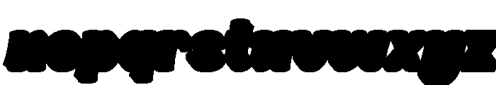 Blubly Extrude Slant Regular Font LOWERCASE