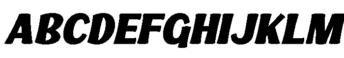 Blubly Slant Regular Font UPPERCASE