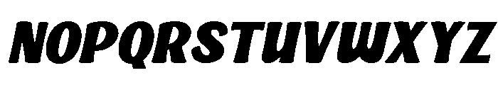 Blubly Slant Regular Font UPPERCASE