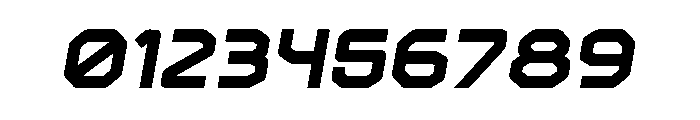 Blue Bloxc Italic Font OTHER CHARS