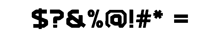 Blue Bloxc Font OTHER CHARS