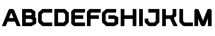 Blue Bloxc Font UPPERCASE