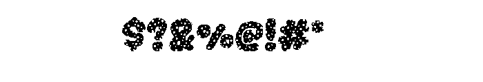 Blue Bubble Font Font OTHER CHARS