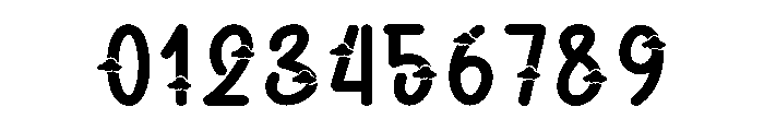 Blue Cloud Font OTHER CHARS