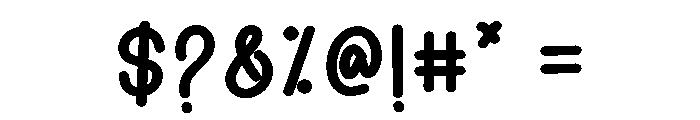 Blue Cloud Font OTHER CHARS
