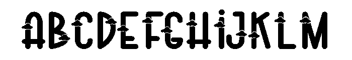 Blue Cloud Font UPPERCASE