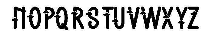 Blue Cloud Font UPPERCASE
